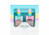 Rosey Ballerina Duo: A boxed set of two nail polishes, each adorned with a pink bow, designed for kids&